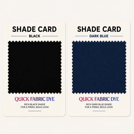 Safrang Quick Fabric Dye - Black+Dark Blue